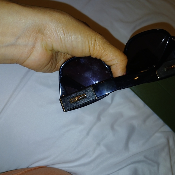 Longchamp Black Sunglasses with Olive Case